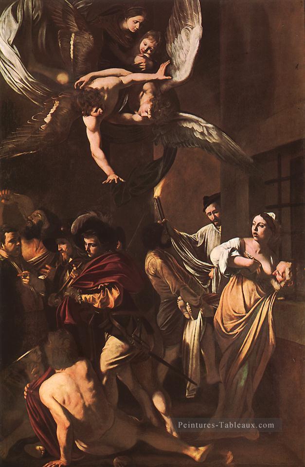 Les sept actes de la miséricorde Baroque Caravage Peintures à l'huile